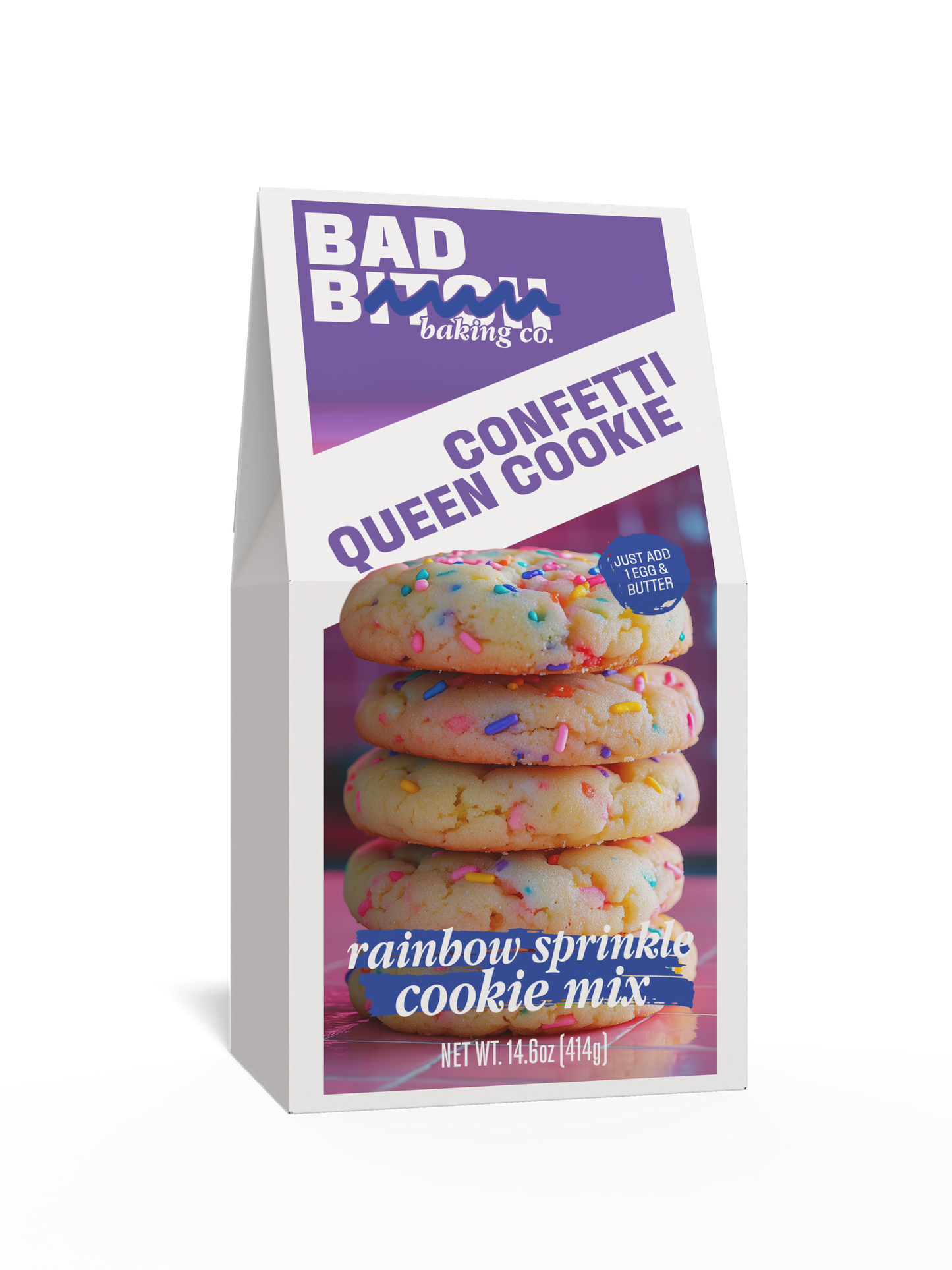 Confetti Queen Rainbow Sprinkles Cookie Mix