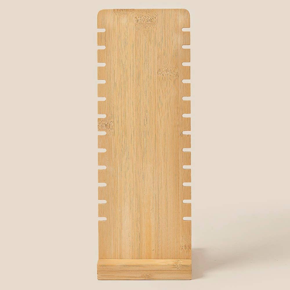 Long Wooden Jewelry Display Stand