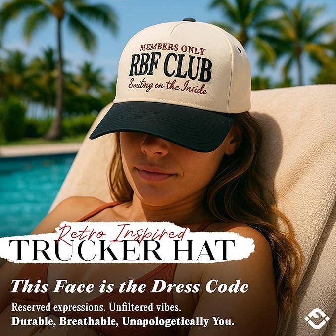 Two Tone Cap -  RBF Club - Beige/Black