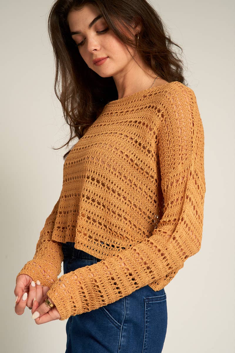 Marigold Crotchet Top