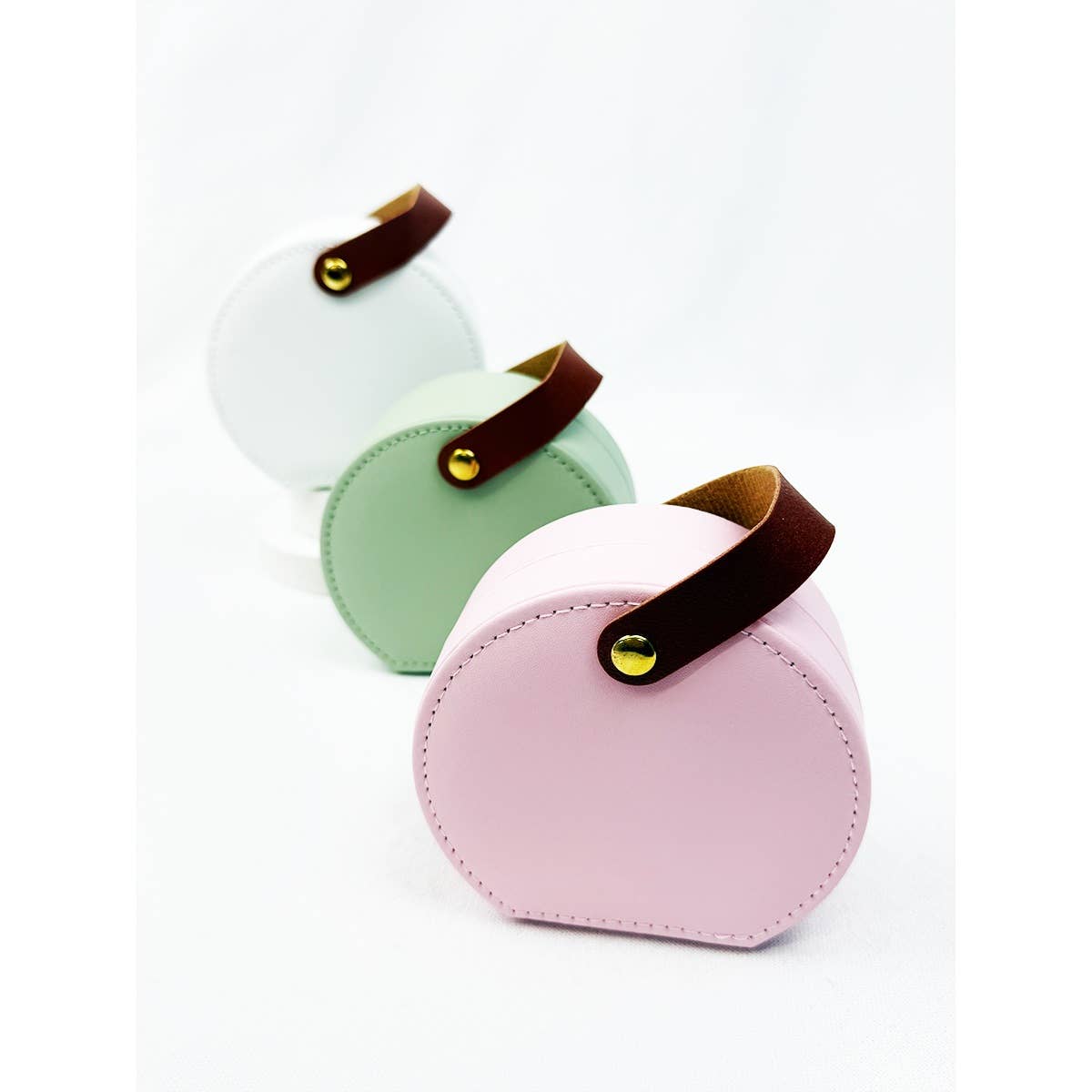 Mini PU Jewelry Case with Handle