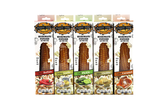 Poppin Cobs ASSORTED Flavors Popcorn on the Cob