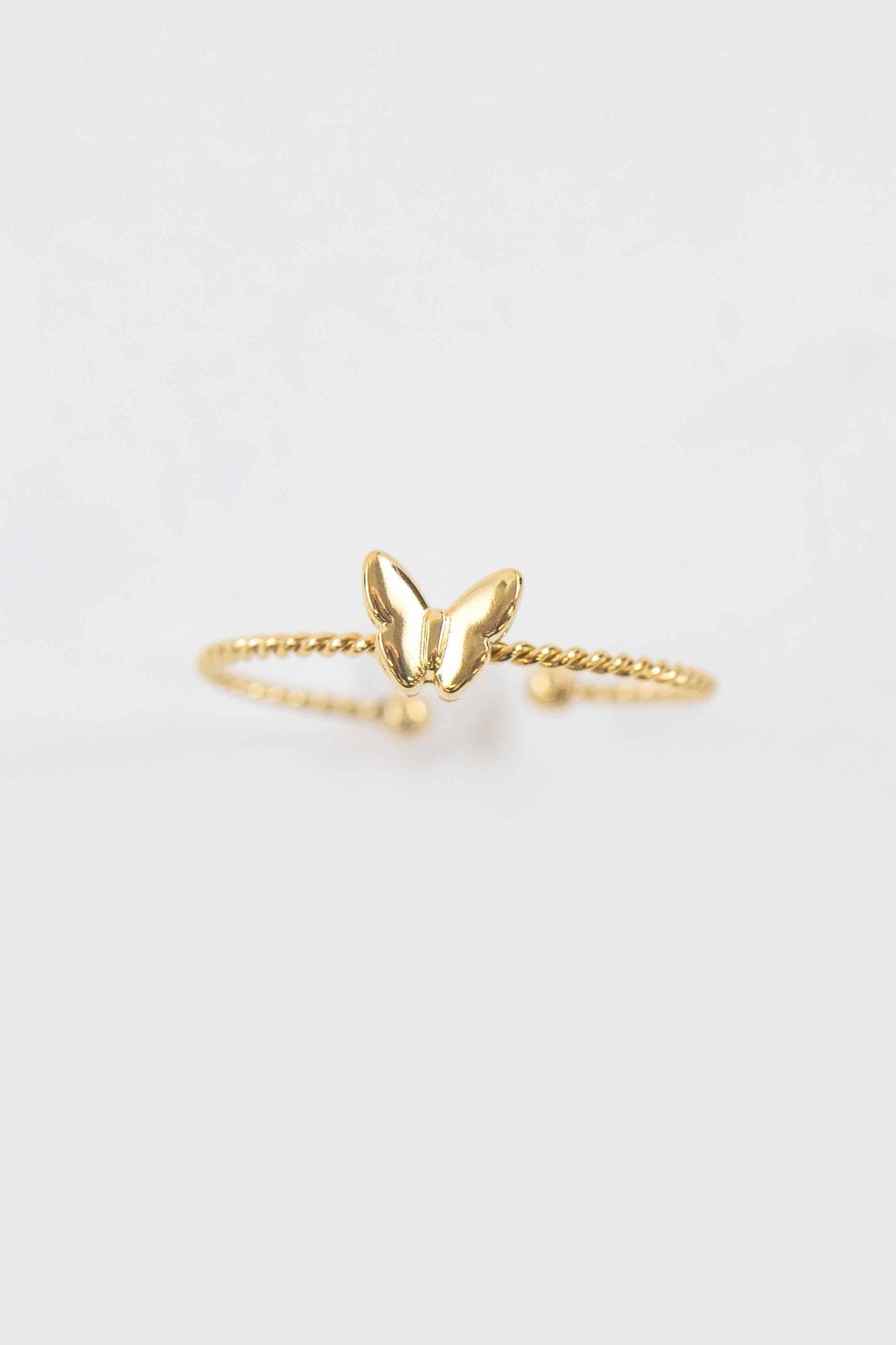 Butterfly Charm Adjustable Ring