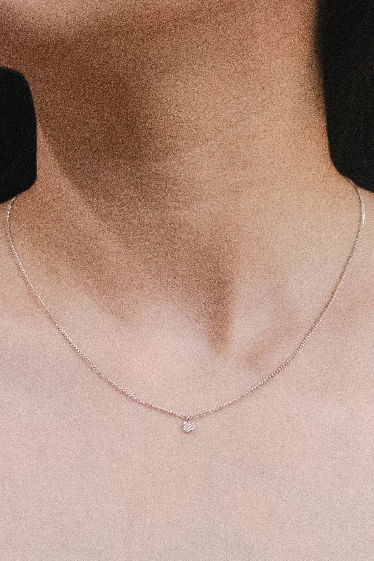 Dot Charm Necklace | Silver