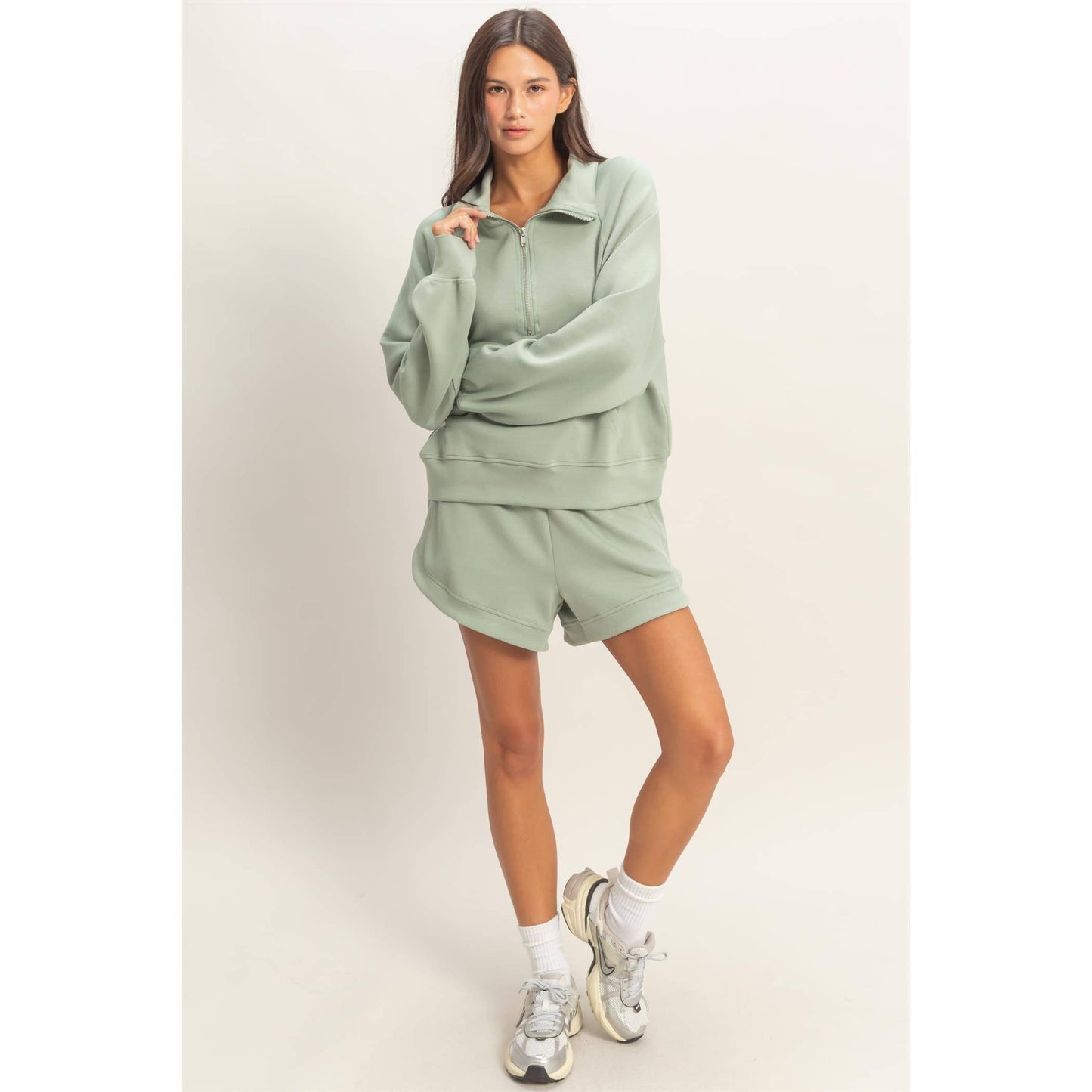 Half-Zip Collar Pullover