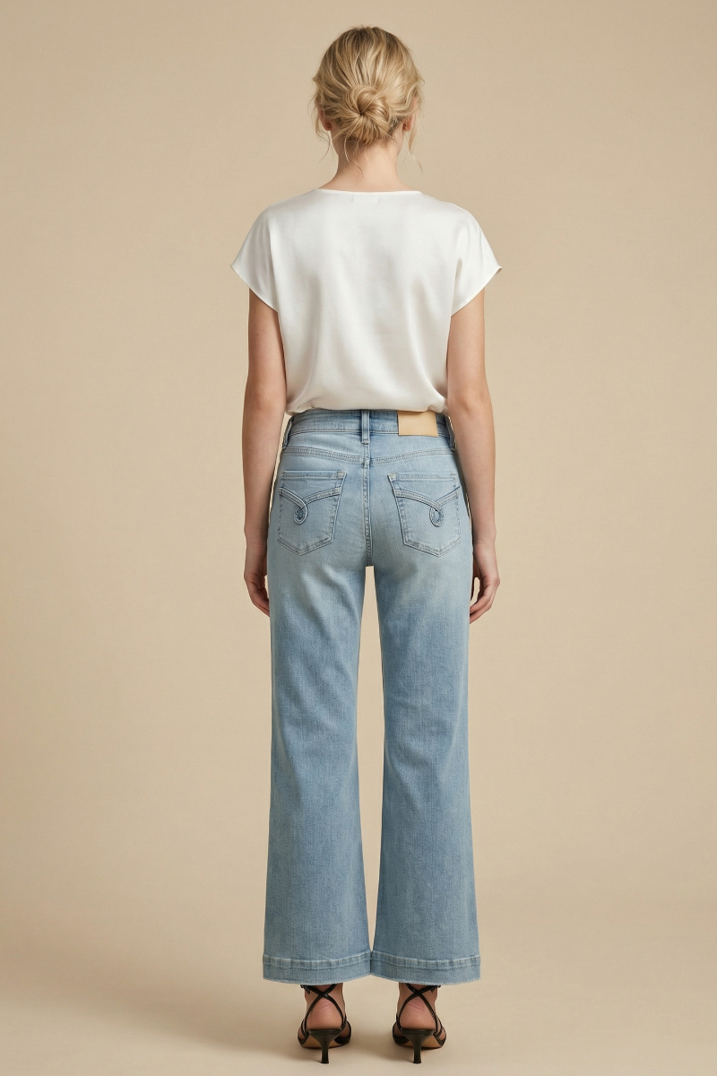 Tummy Control High Rise Relaxed Holly Flare Jeans