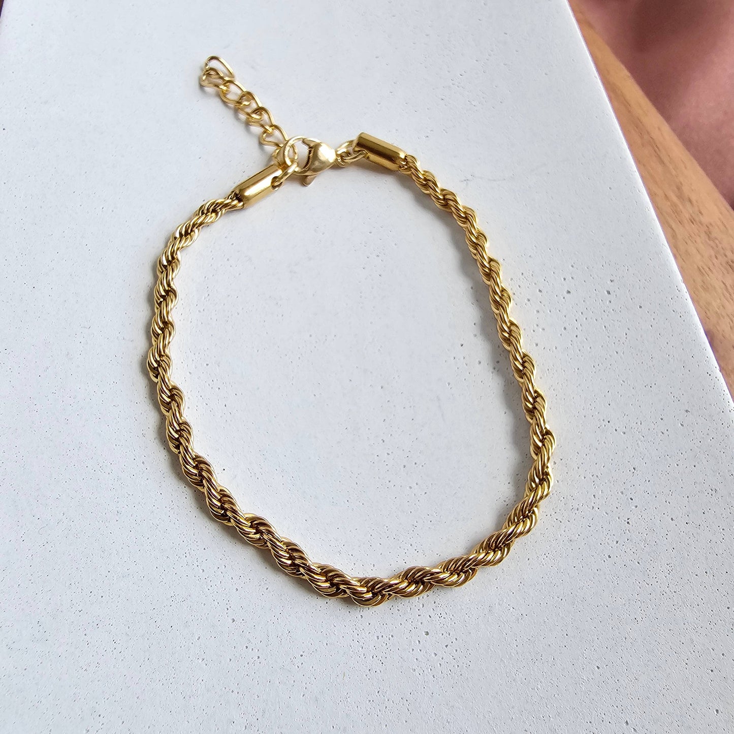 Luxe Gold Rope Bracelet