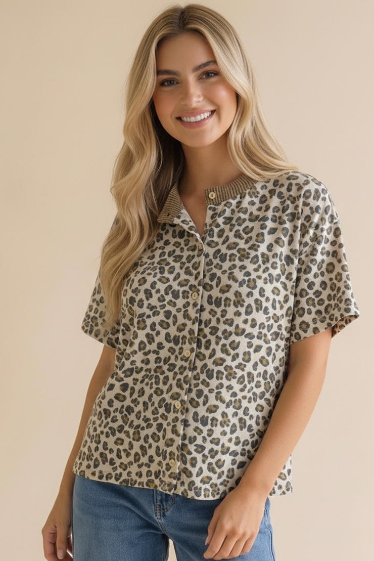Leopard Print Cardigan