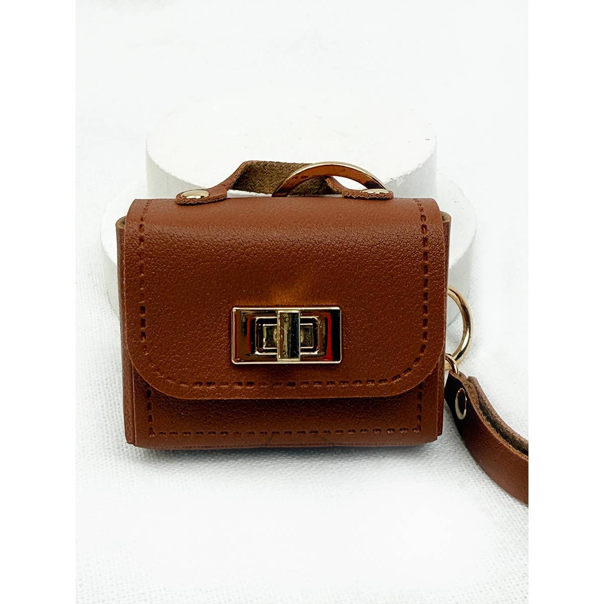 PU Leather Mini Coin Bag Key Chain