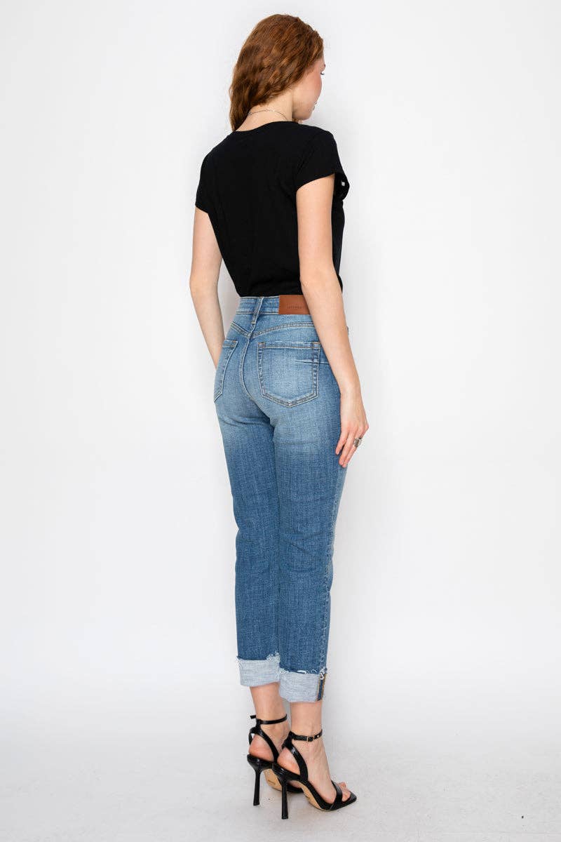 Straight leg jeans
