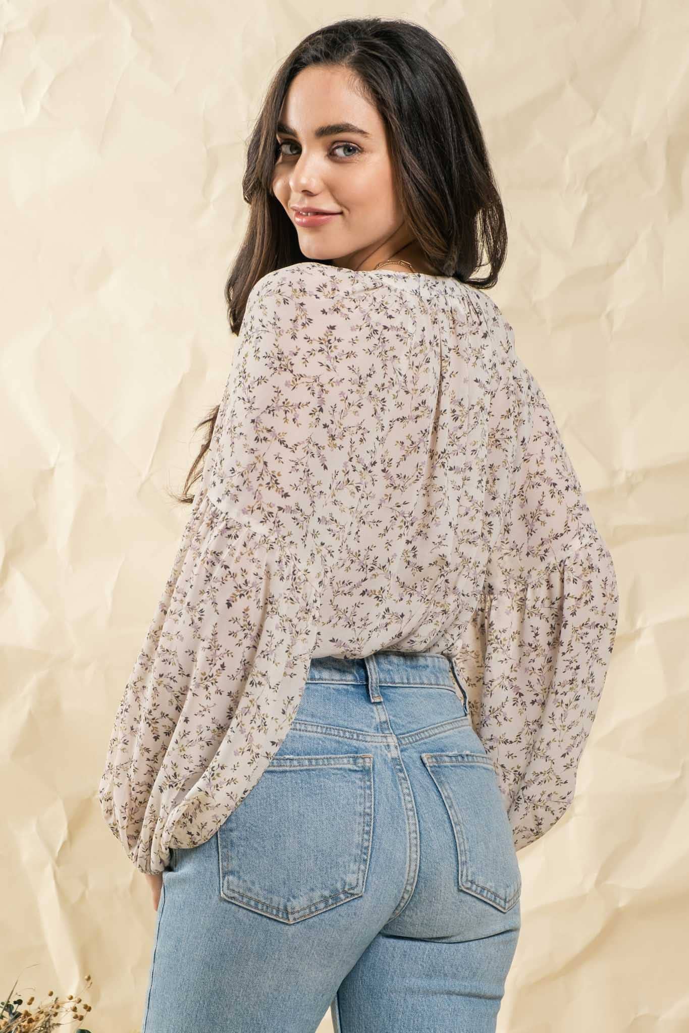 Ditsy Floral Top