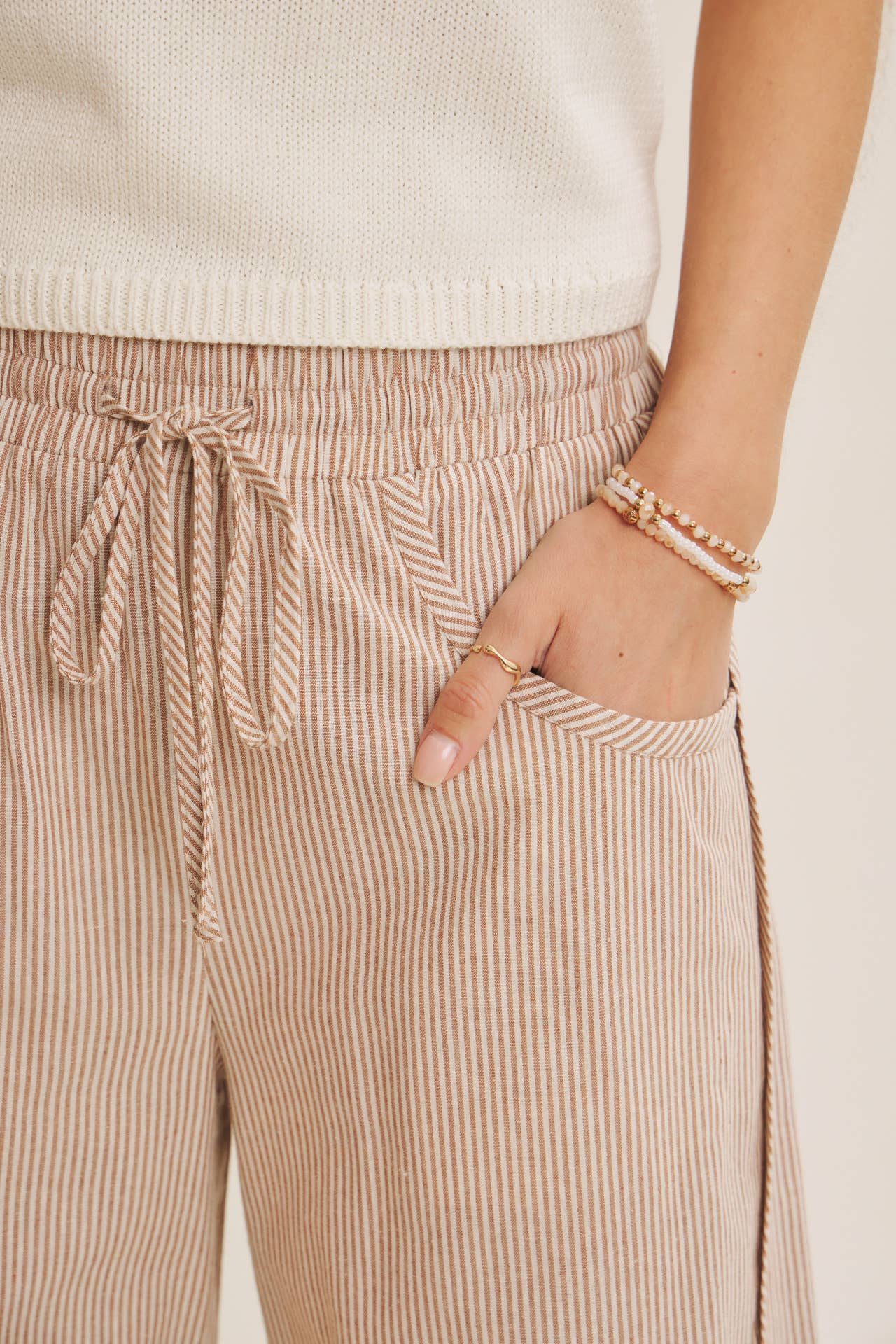 Barrel stripe pant
