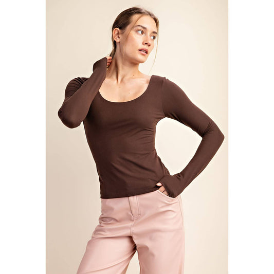 Round neck top