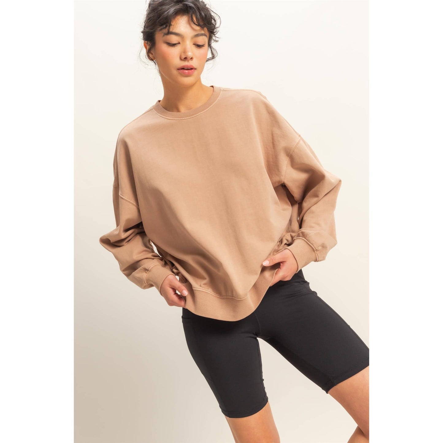 Warm Long Sleeve French Terry Sweatshirt