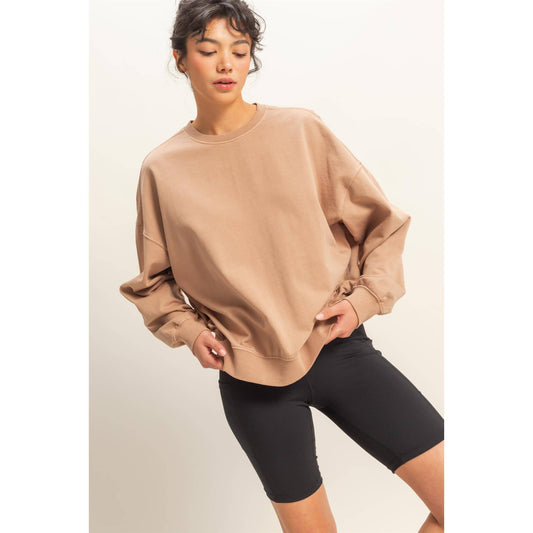 Warm Long Sleeve French Terry Sweatshirt