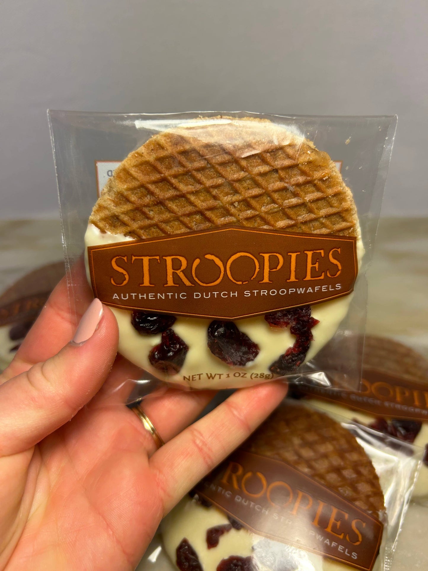 White Chocolate Cranberry Stroopwafels