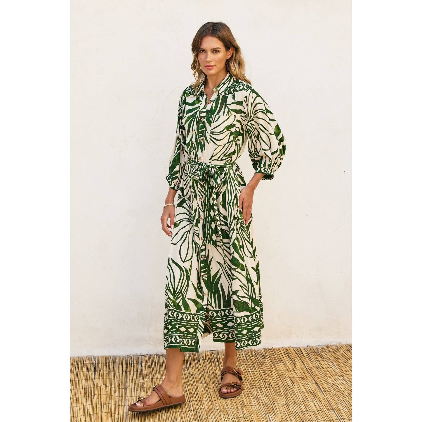 Take Me Away Longline Shirt Dress