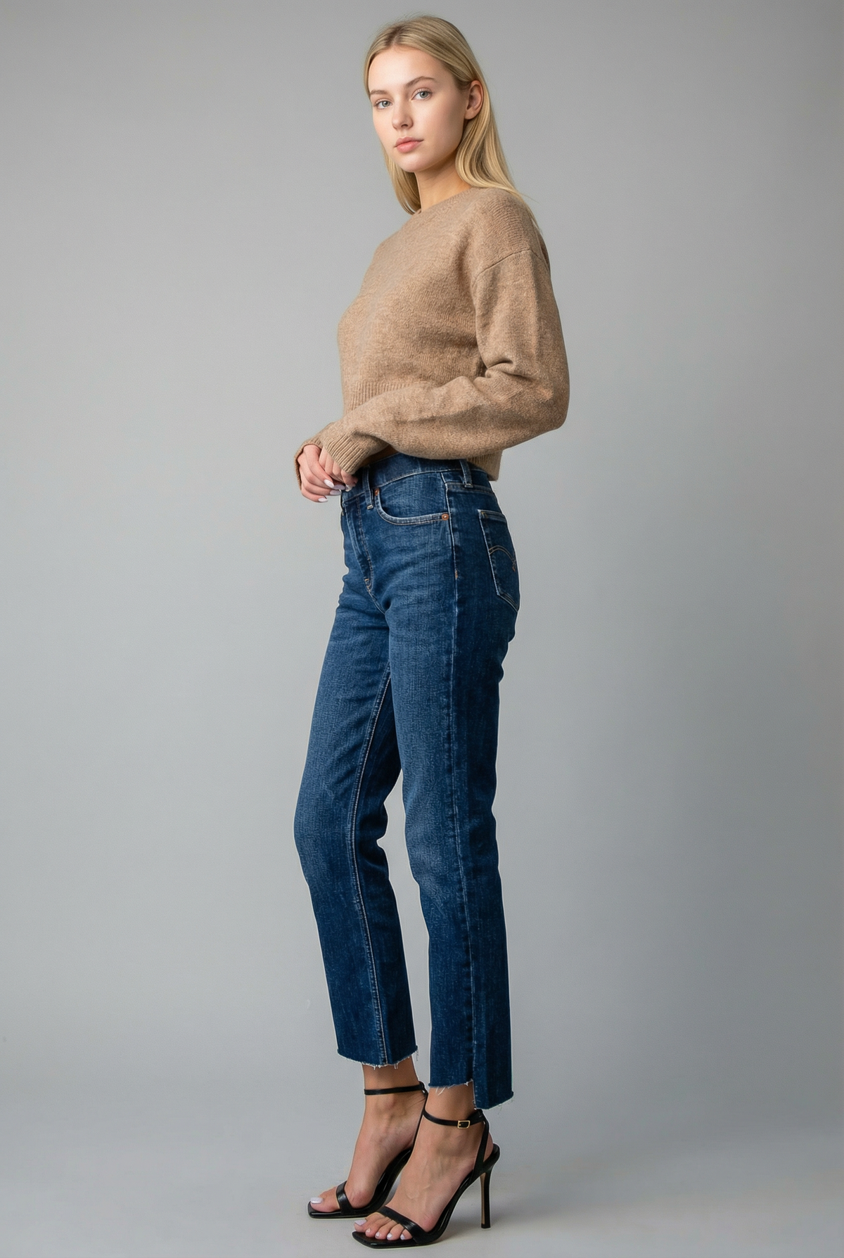 HIGH RISE TUMMY CONTROL STRAIGHT JEANS