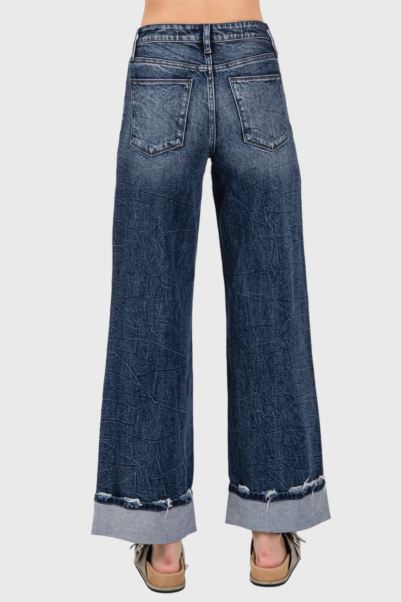 Cuffed Hem Denim