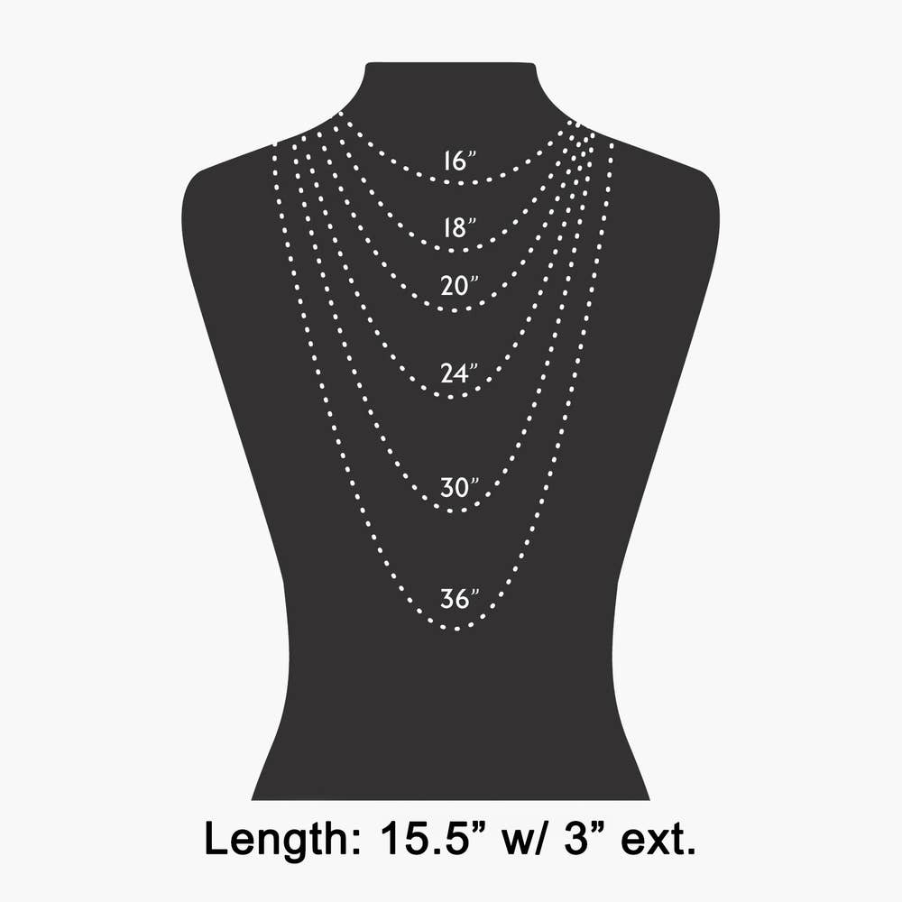 Layered Mirror Chain Bezel Cz Y Necklace