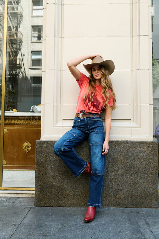 Wide leg jeans