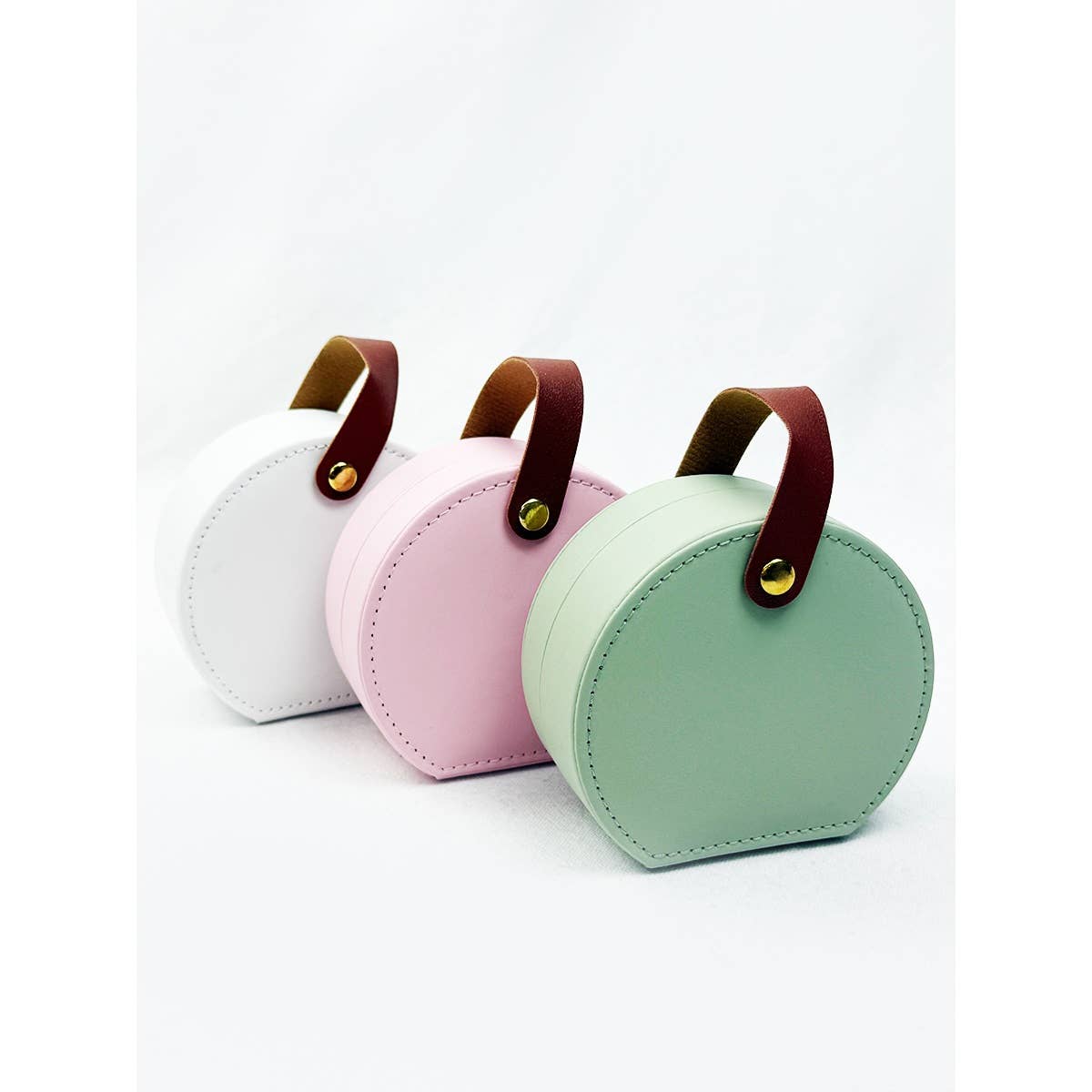Mini PU Jewelry Case with Handle