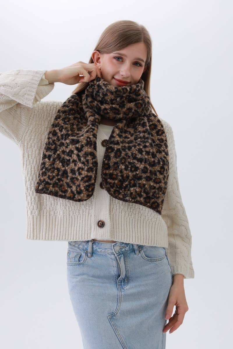 Classic Leopard Scarf