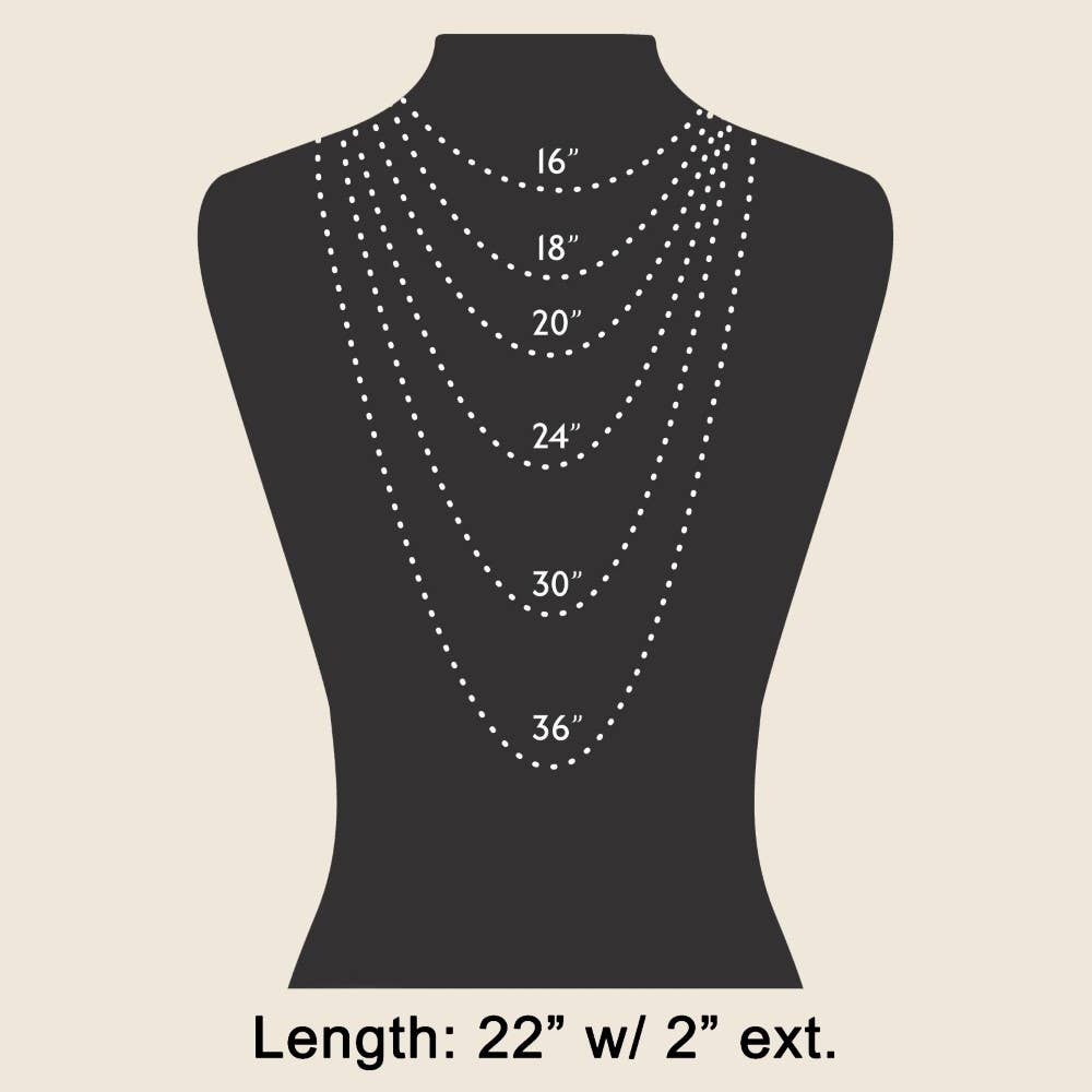 Dome Station Studs Oval Chain Necklace Set