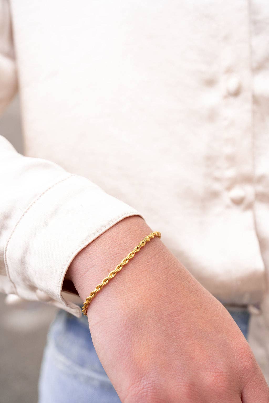 Luxe Gold Rope Bracelet