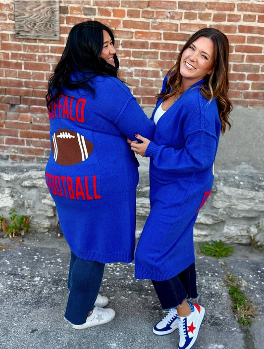 Buffalo Football Cardigan