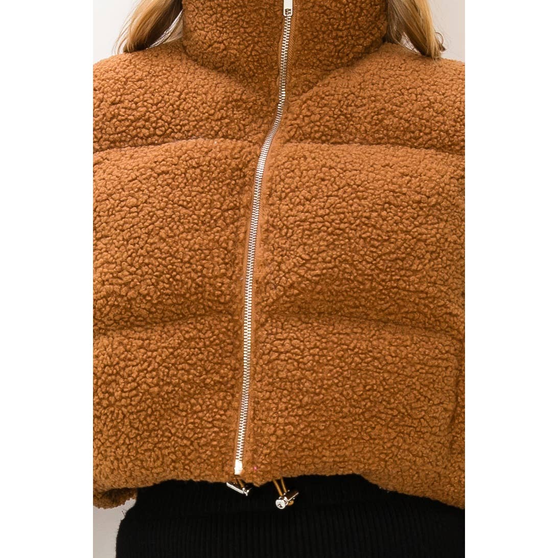 Teddy Fur Puffer Vest