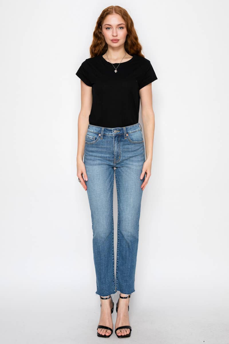 Straight leg jeans