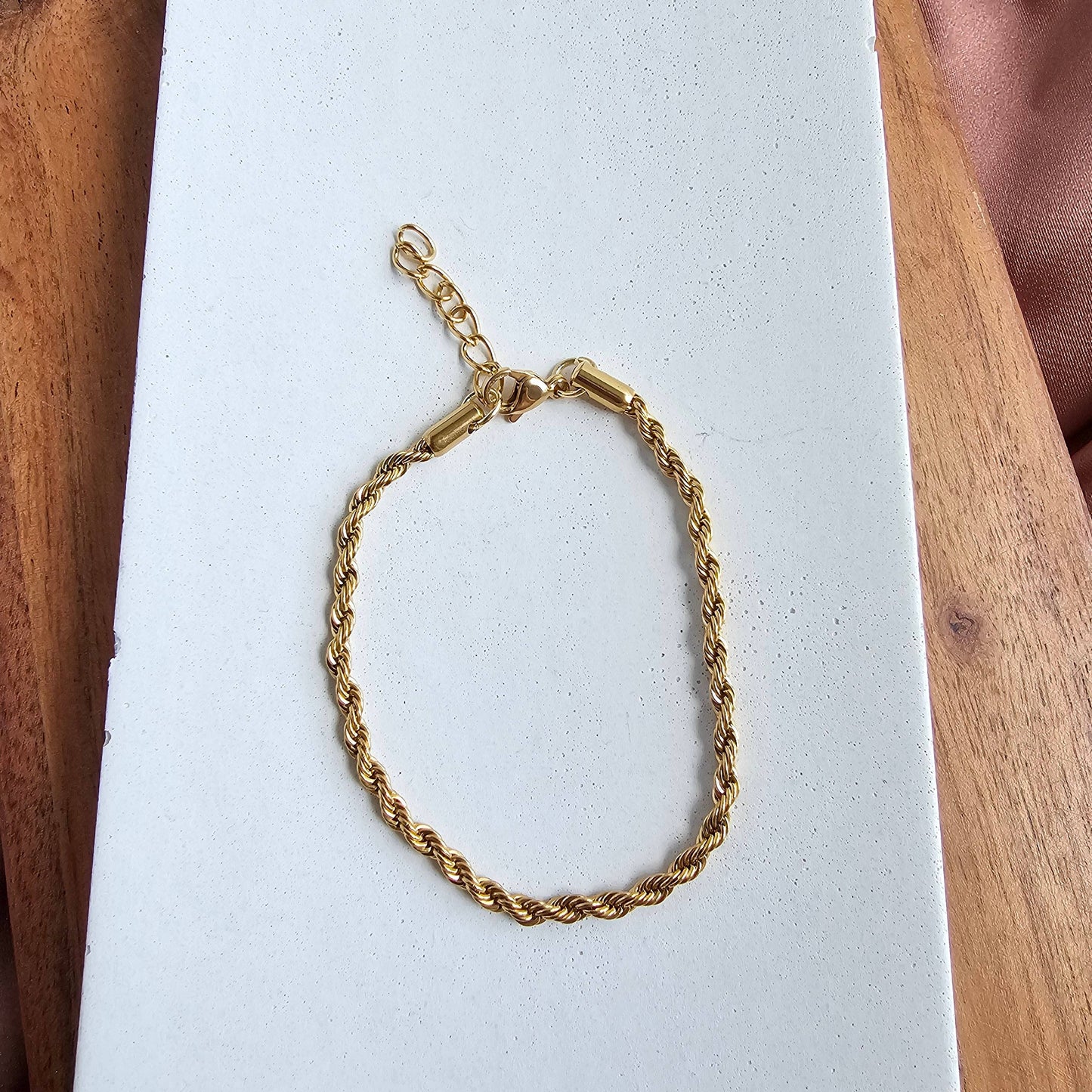 Luxe Gold Rope Bracelet