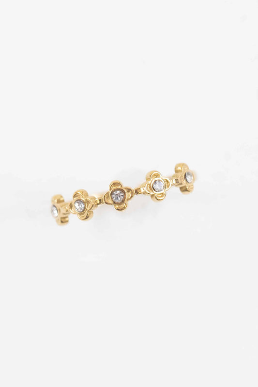 Deco Flower Adjustable Ring