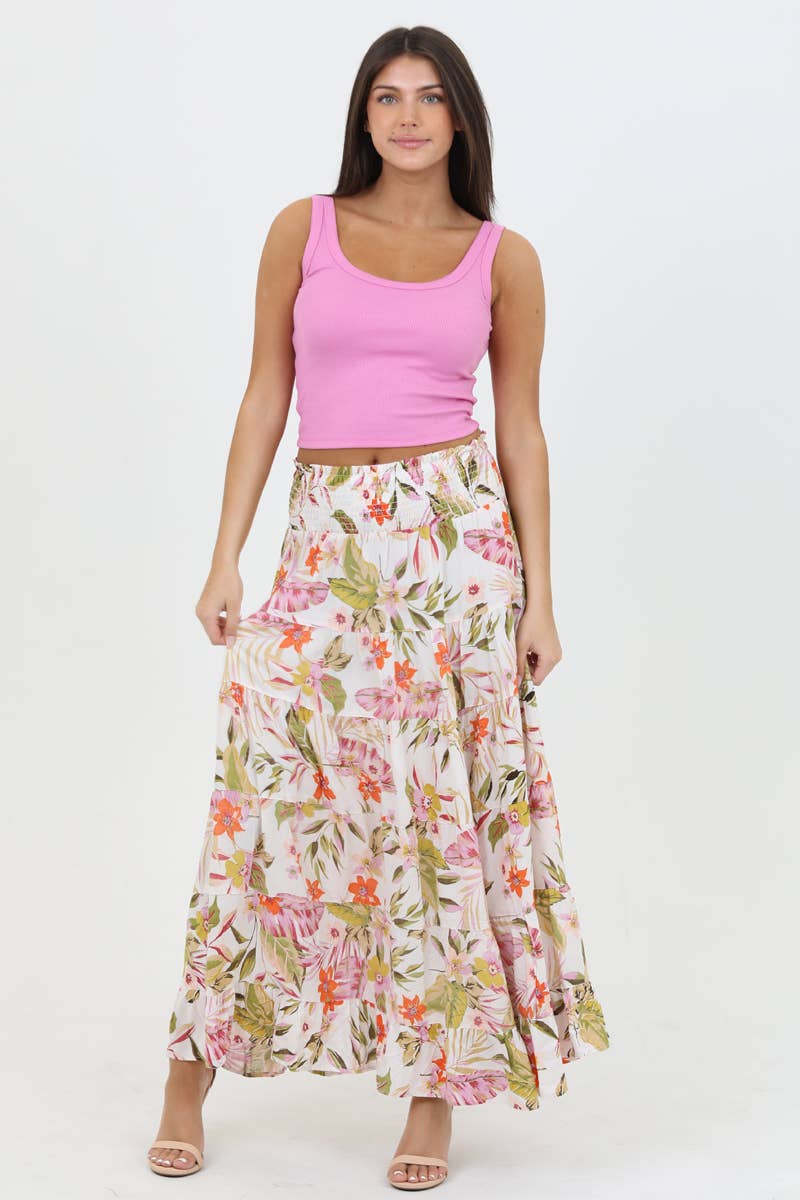 Tropical Maxi skirt