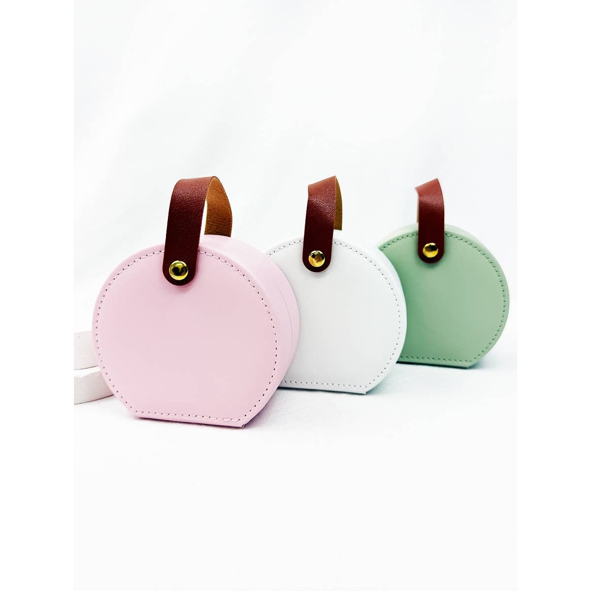 Mini PU Jewelry Case with Handle
