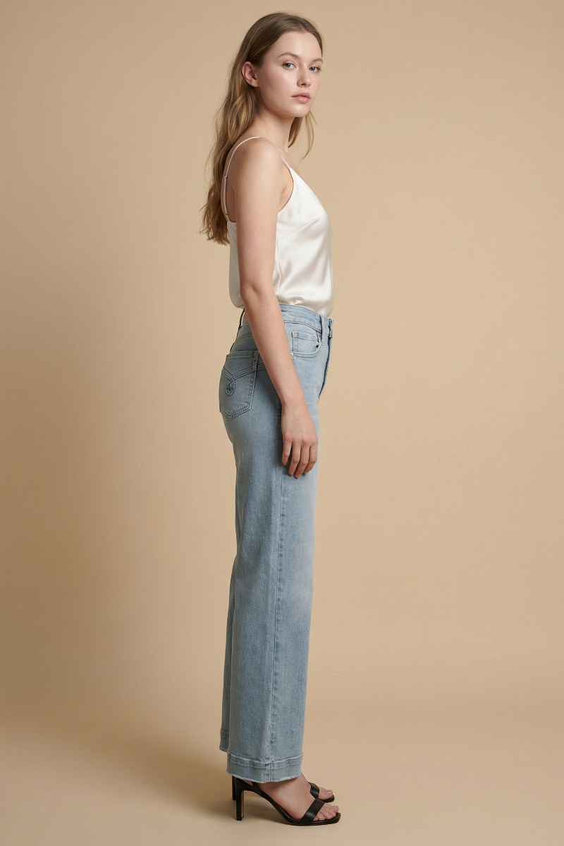 Tummy Control High Rise Relaxed Holly Flare Jeans