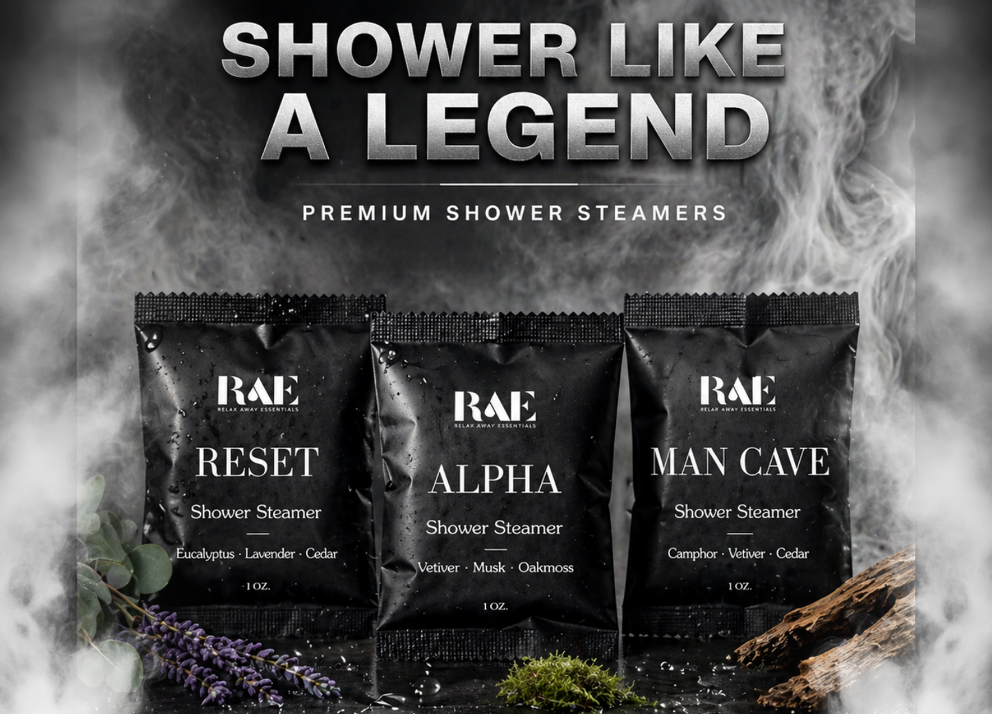 Men's Shower Steamers 6 Pack - Bro - Aromatherapy 