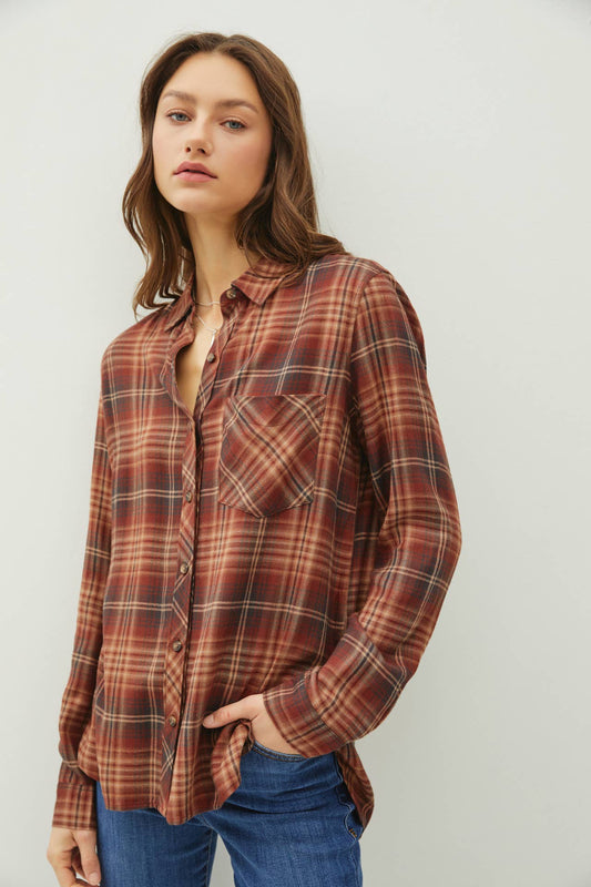 Burgundy Flannel