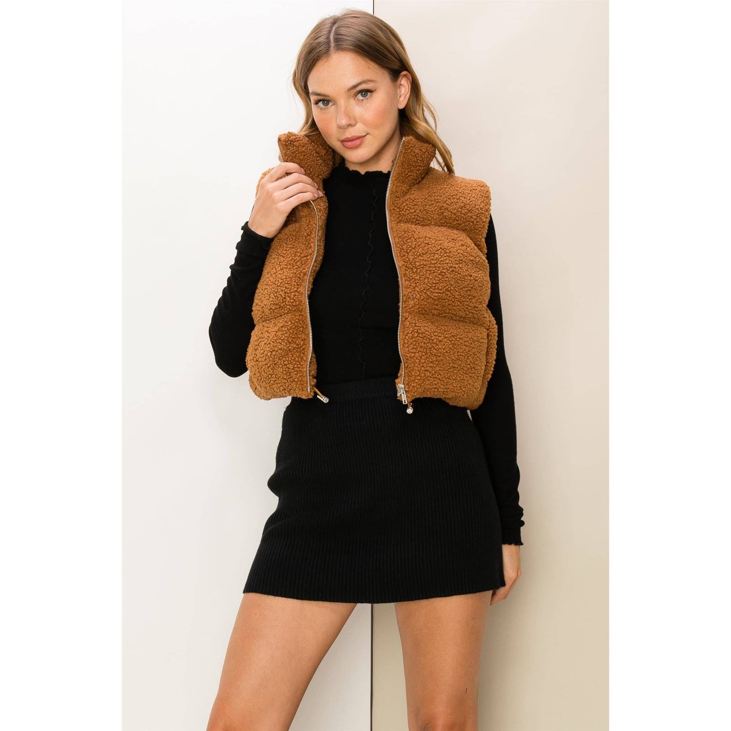 Teddy Fur Puffer Vest