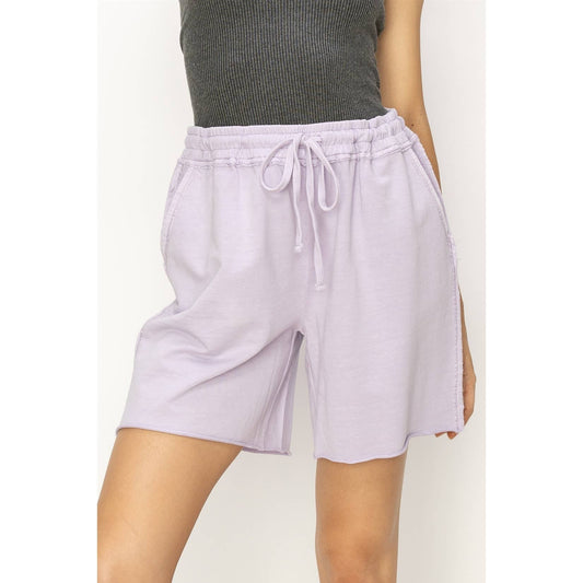 Mid Rise Drawstring Shorts