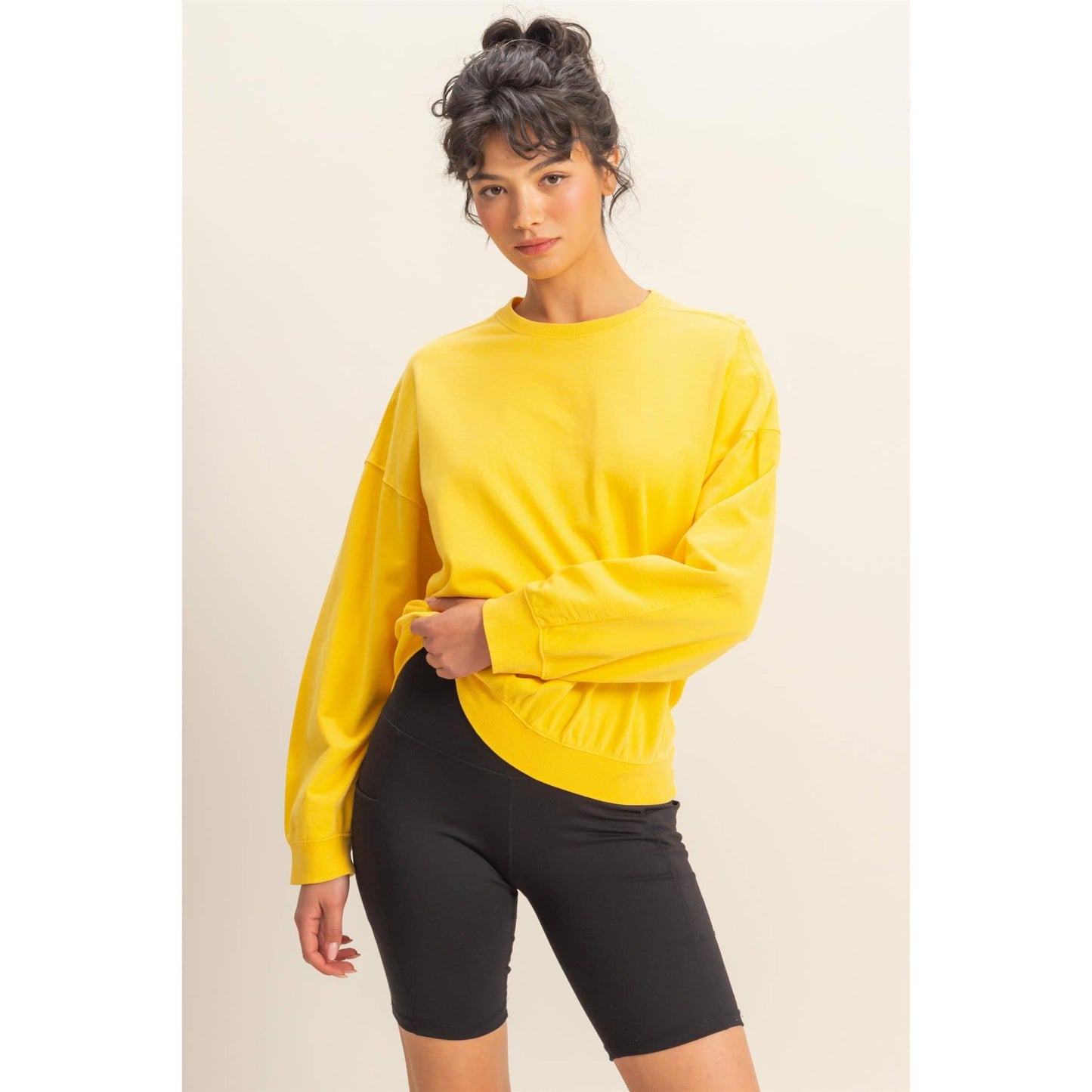 Warm Long Sleeve French Terry Sweatshirt