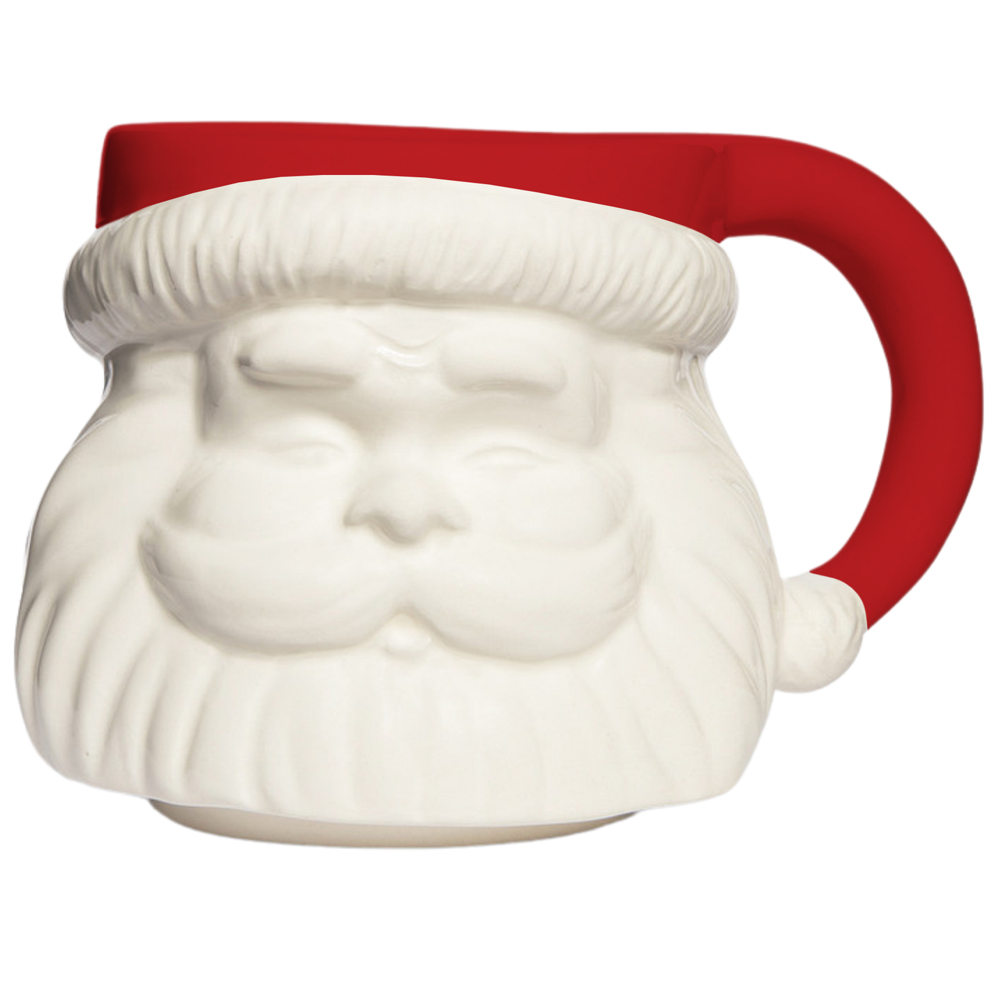 Red Hat Santa Coffee Mug - Christmas Decor