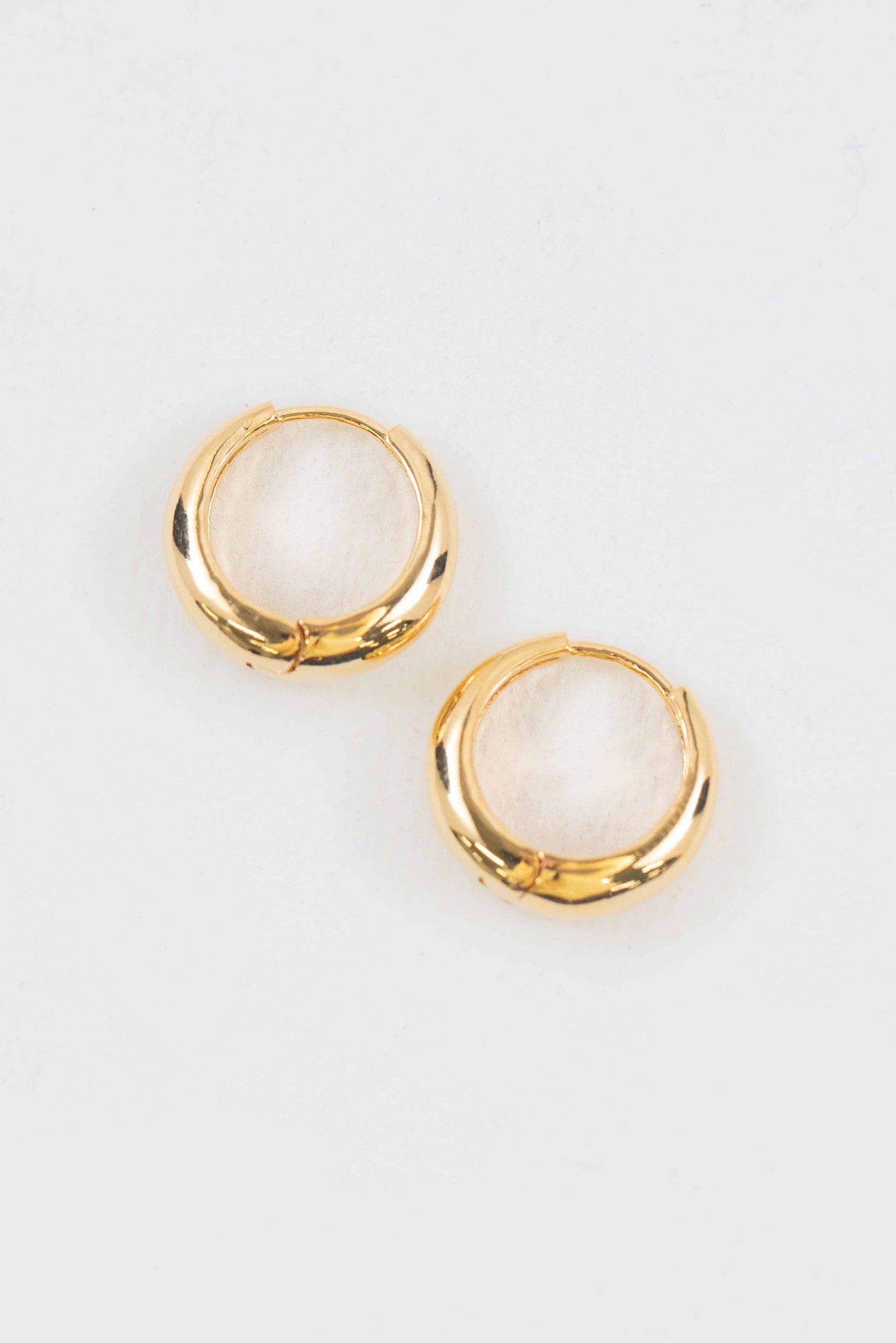 Elegance Huggie Hoop Earrings | Gold
