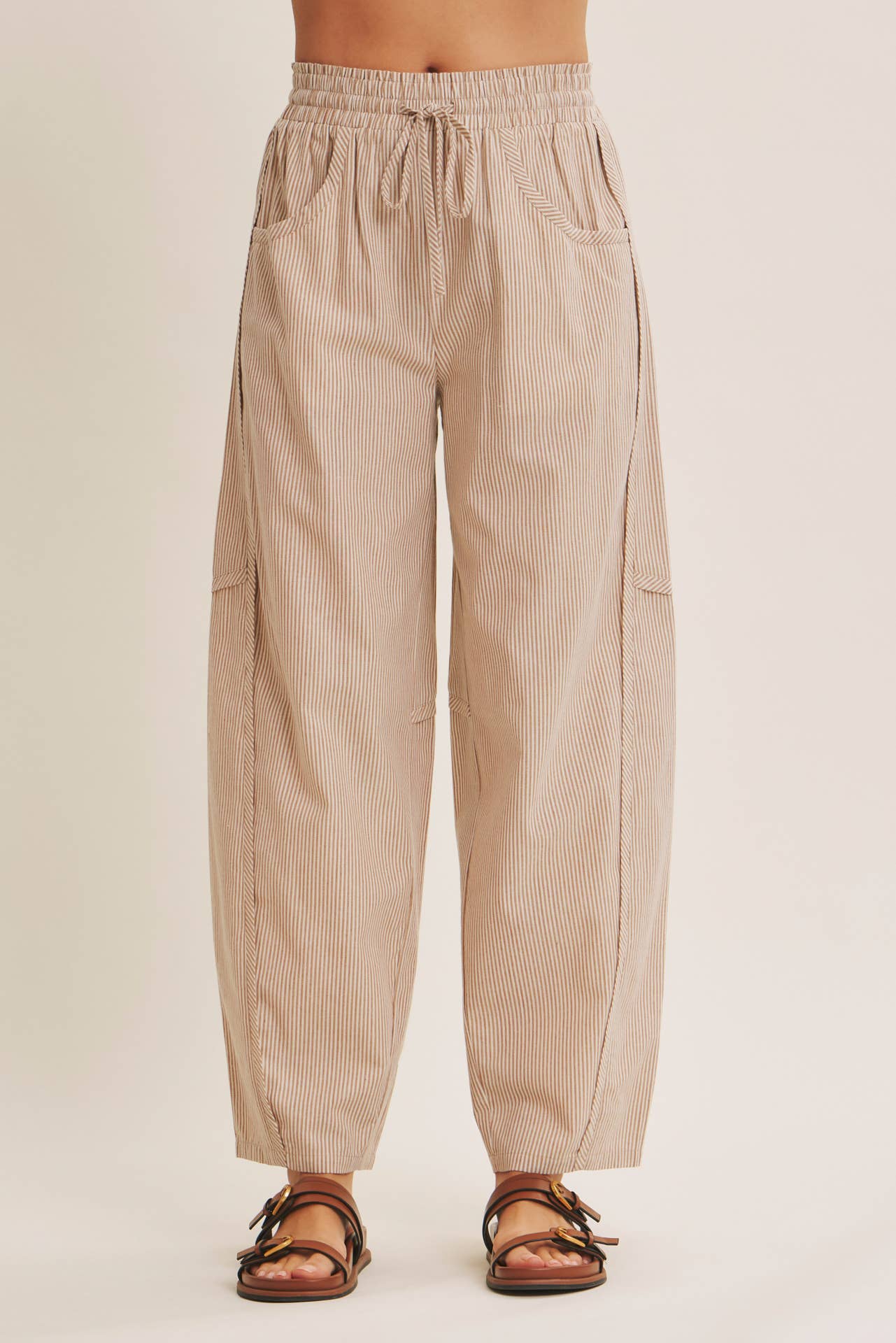 Barrel stripe pant