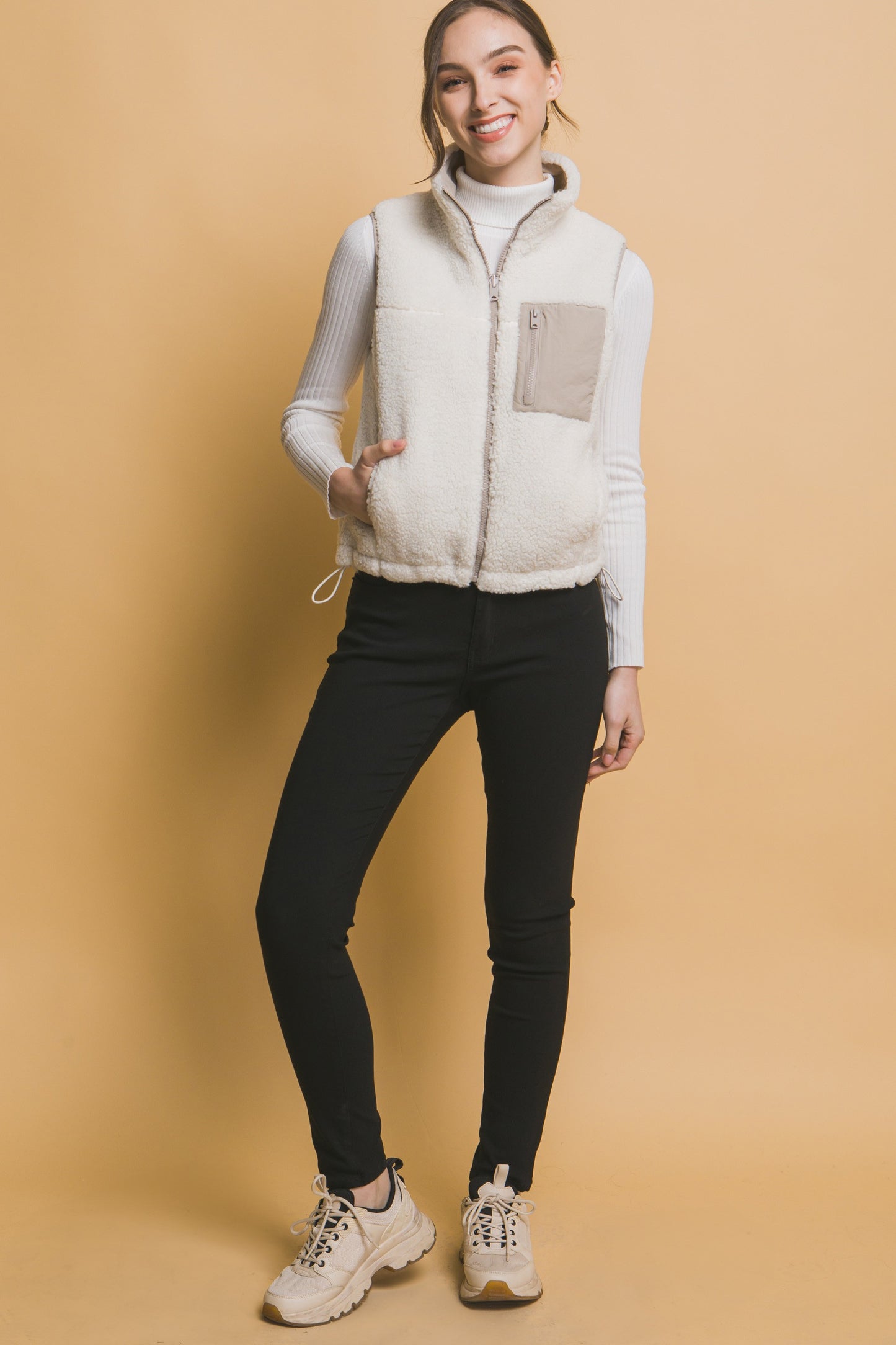 Reversible fleece vest