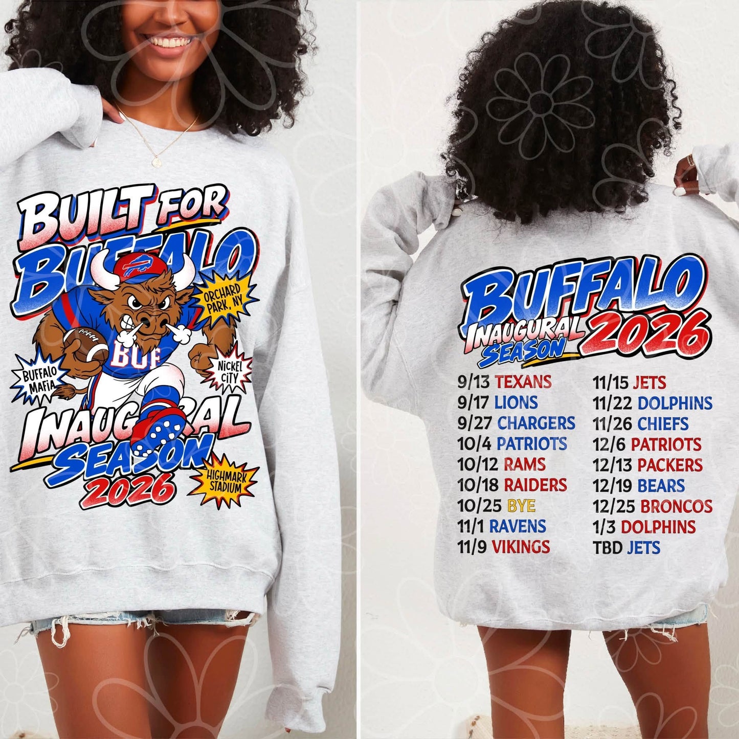 Built for Buffalo - inaugural season crew neck