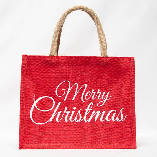 Classic Merry Christmas  Gift Tote