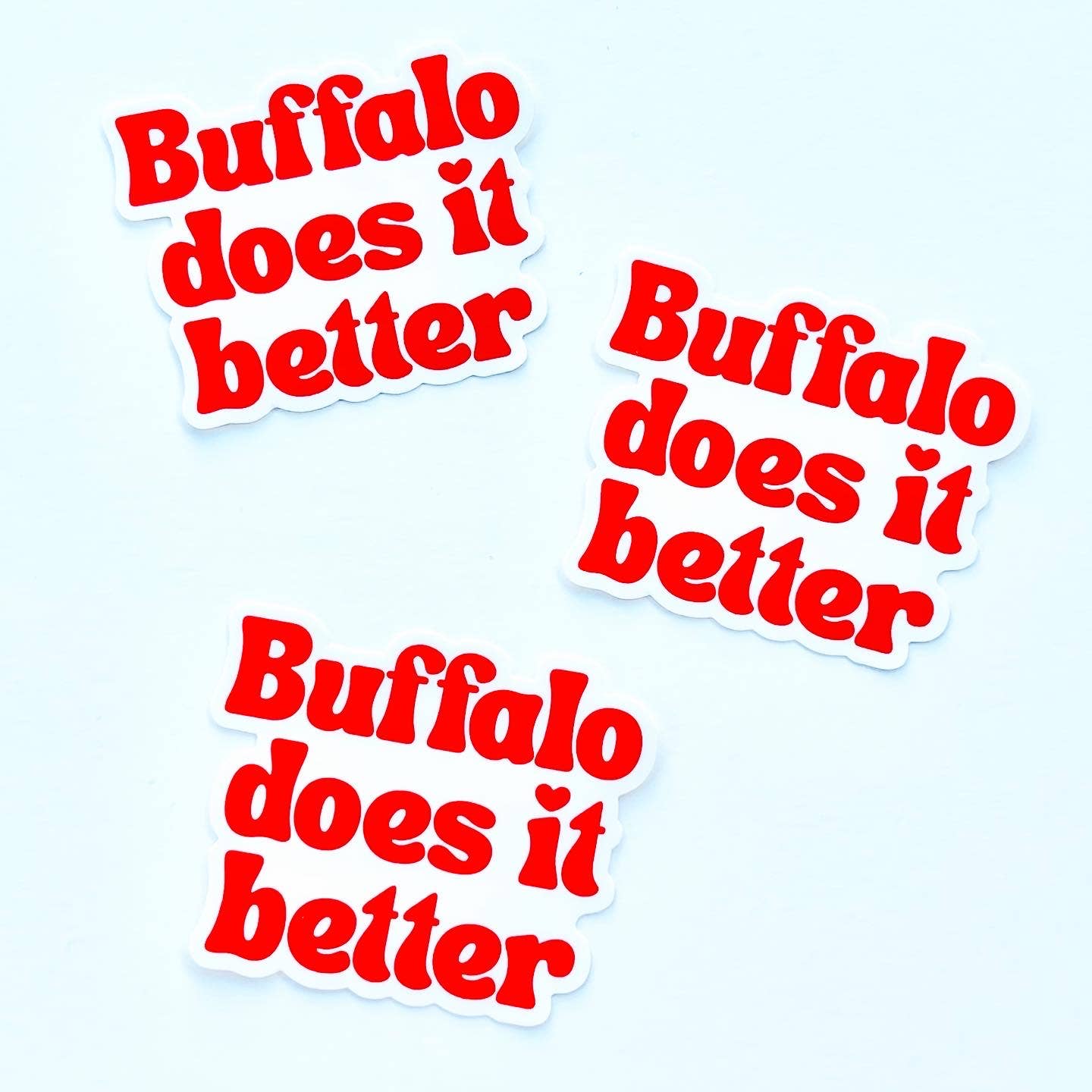 Buffalo does it better  Vinyl Sticker bills