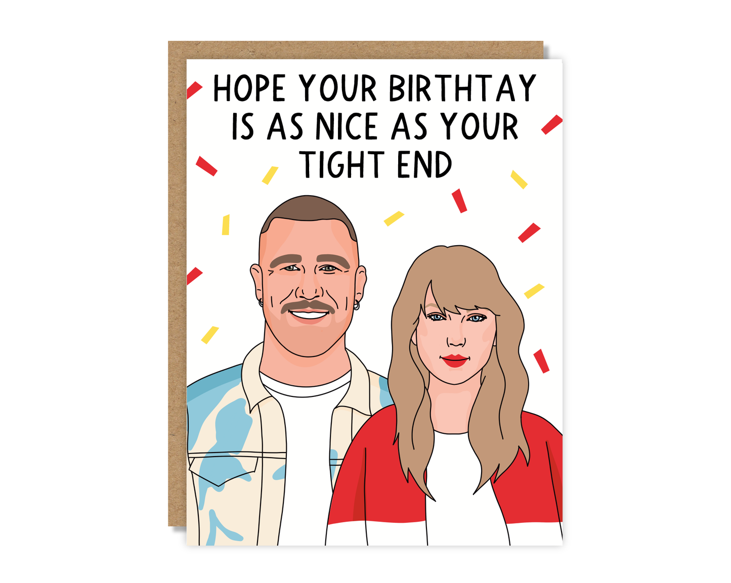 Taylor Swift Travis Kelce Birthday Card